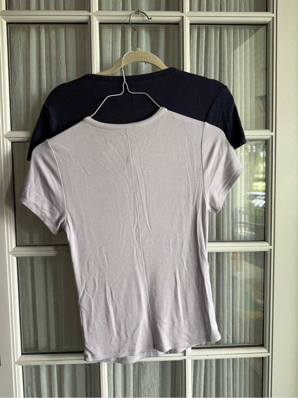 Nuuds Slinky Rib Women’s Medium 2 Pack Short-Sleeve Tee Shirt - Picture 4 of 4
